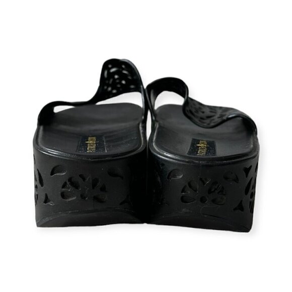 Vintage 90s Patrick Cox Jelly Flatform Wedge Slide, Size 38EU/7US - Picture 6 of 13